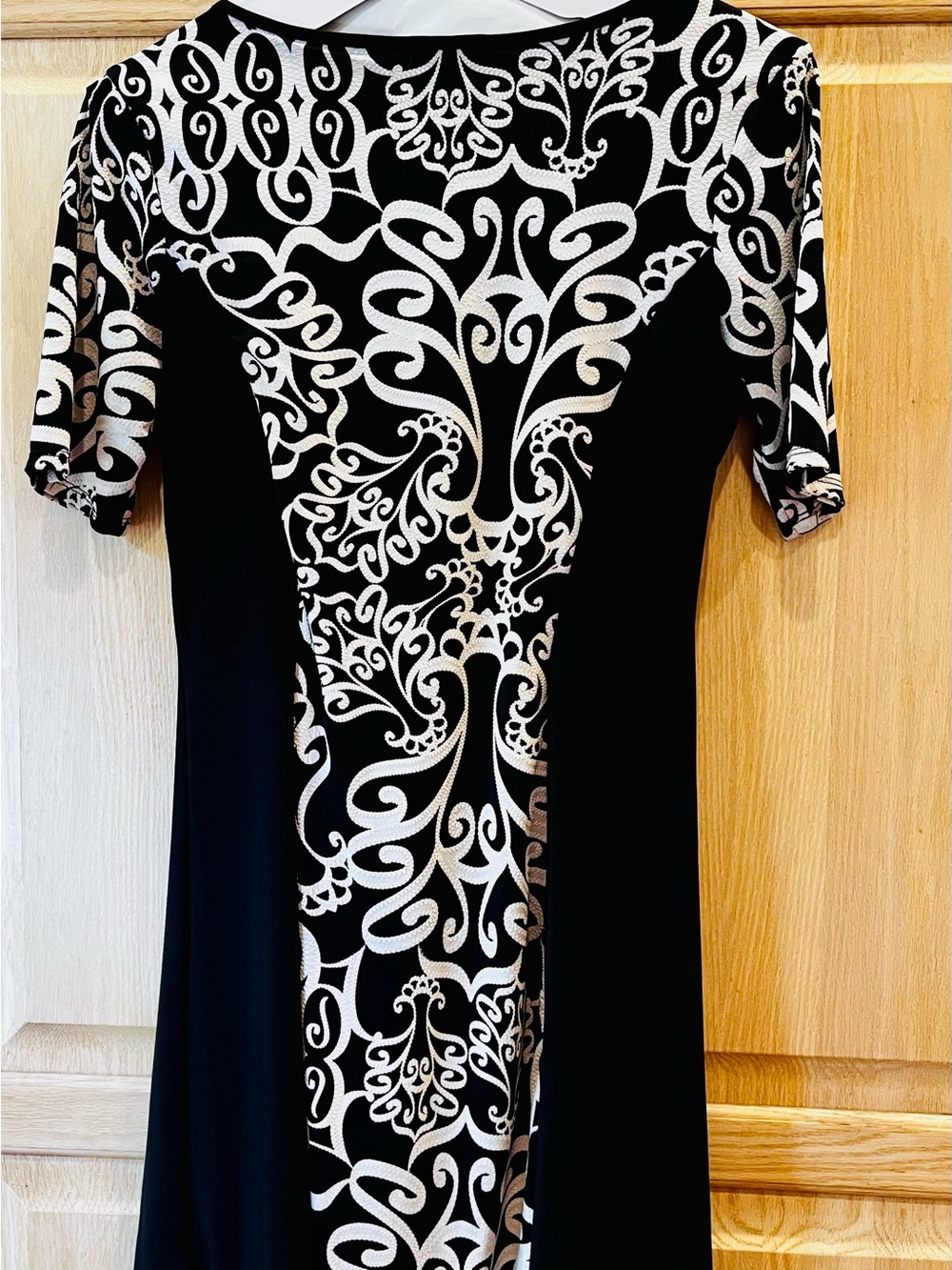 Sami & Jo Black and White Patterned Fit-and-Flare Mini Dress - Picture 2 of 5